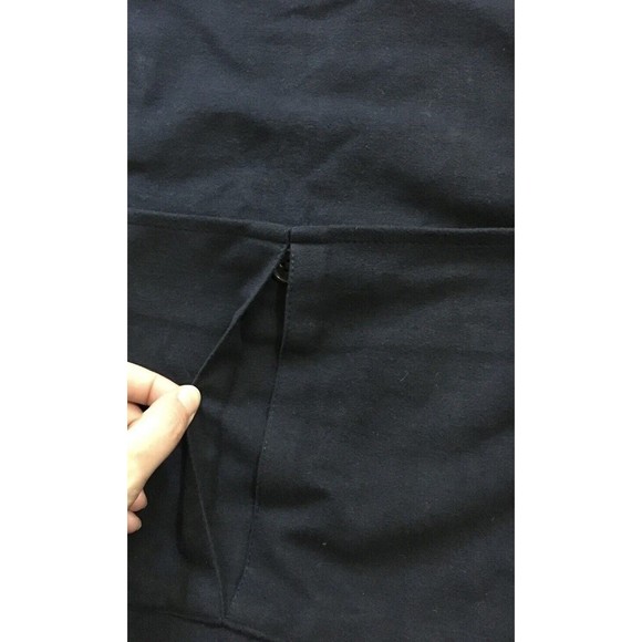 DS Dundee Mens Navy Blue Cotton Jacket Button Down Shirt Pocket 40 Contrast Cuff - Picture 12 of 15